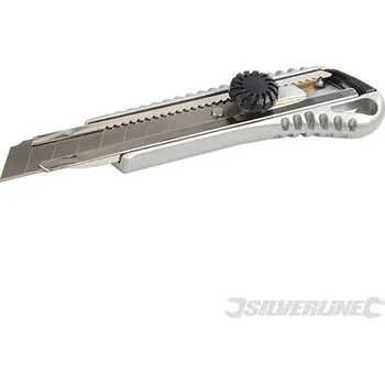 Pracovní nůž Silverline | Nůž kovový s odlamovací čepelí 18 mm - 18mm 244992
