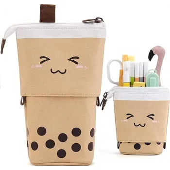 Penál Multifunkční skládací organizér - penál, hnědý