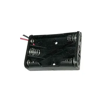 Držák baterie Pouzdro baterie R03x3 vedle sebe s vývody 15cm