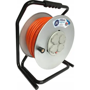 Napájecí kabel PRODLUŽOVACÍ KABEL KOVOVÝ BUBN H07BQ-F 3x2,5 PUR ODOLNÝ oranžový 50M