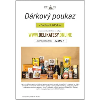 Tělový krém Dárkový poukaz 2000 Kč