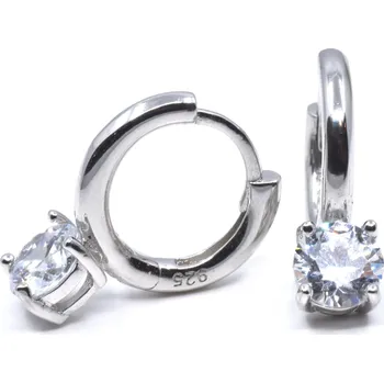 Náušnice Stříbrné náušnice se zirkonem Town