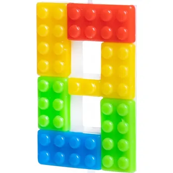 Dortová svíčka Narozeninová svíčka na dort Stavebnice číslo 8