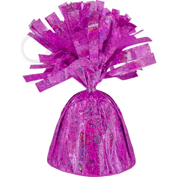 Závaží na balóny růžové holografické