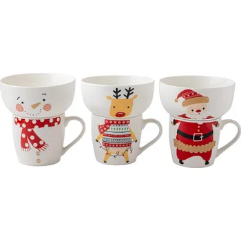 Florina Porcelánový set miska a hrníček Santo