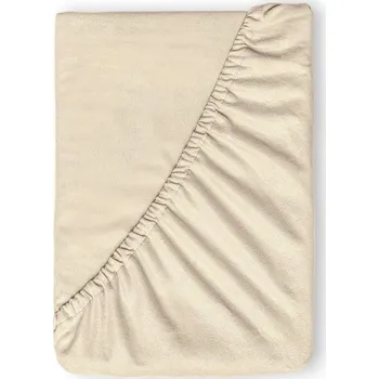Prostěradlo Kvalitex Flanelové napínací prostěradlo 100x200cm světle béžové
