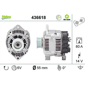 Alternátor Alternátor VALEO 436618