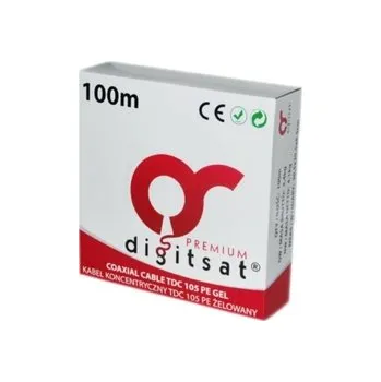 elektrický kabel kabel RG6 1,02 CU GEL TDC105 oplet x128 100m