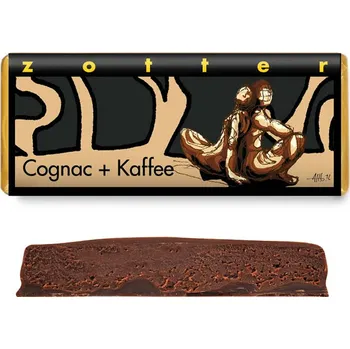 Káva Zotter plněná čokoláda Koňak a káva