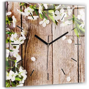 Hodiny Nástěnné hodiny Wallfluent hnědé 30 cm