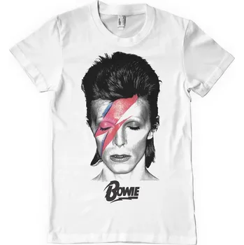 David Bowie Aladdin Sane White XL Tričko