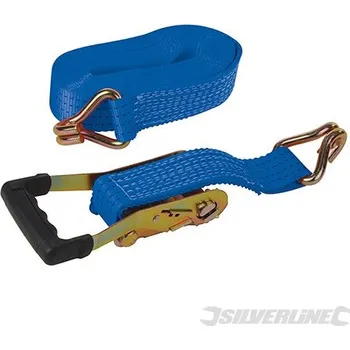 Auto-moto Silverline | Vázací popruh s pogumovanou ráčnou 4 t - Rated 1300kg Capacity 3950kg 356874