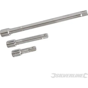 Gola hlavice Silverline | Sada prodlužovacích nástavců - 3 díly - 1/2" 783095