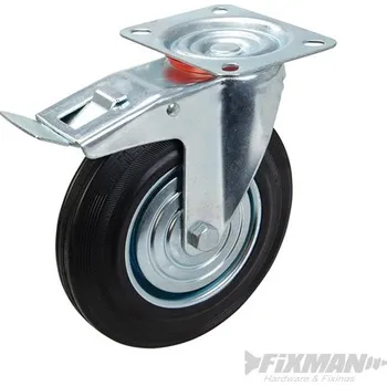 Pojezdové kolečko FIXMAN | Zátěžové gumové otočné kolečko - 200mm 200kg 921139