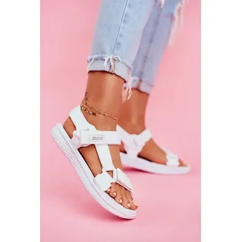 Dámské sandále Klasické módní dámské sandály Big Star bílé Velikost: 40