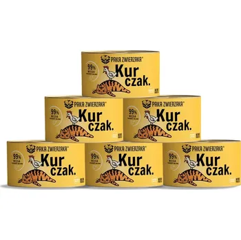 Krmivo pro kočku Paka Zwierzaka- kuřecí mokré krmivo 6x200g