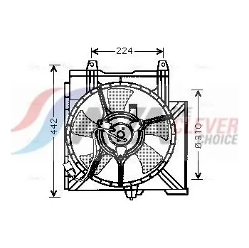Auto-moto Větrák, chlazení motoru POLCAR 270523W6