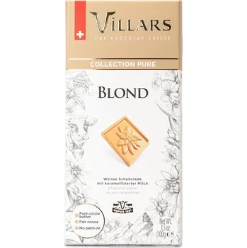 Cukrovinka Villars Blond Bílá čokoláda s karamelizovaným mlékem