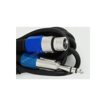 Audio kabel kabel JACK 6.3 stereo V-XLR Z 3m modrý