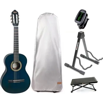 Klasická kytara Valencia VC203 SET Transparent Blue 3/4 klasická kytara pro dítě