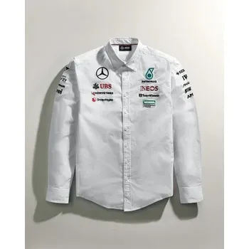 Pánská košile Týmová košile Mercedes AMG F1 bílá - L