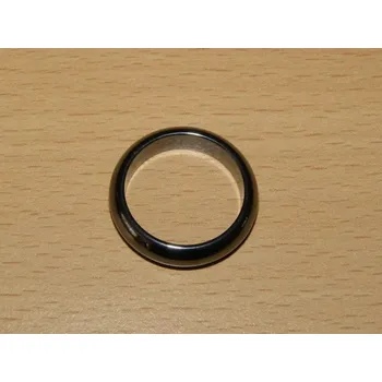 Drahý kámen Hematit - Prstýnek - průměr 19 mm - kp82