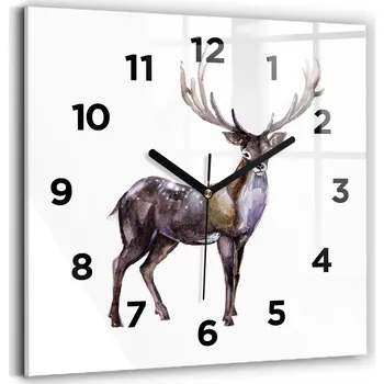 Hodiny Nástěnné hodiny Wallfluent, odstíny hnědé, 30 cm