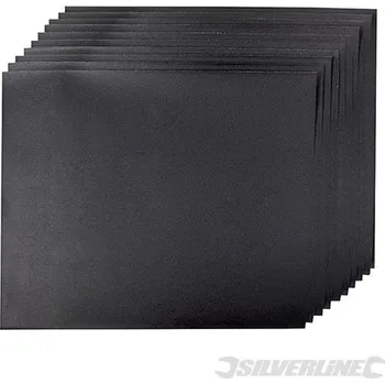 Brusný papír Silverline | Brusné papíry na mokrý i suchý podklad - 10 kusů - 600 Grit 239112