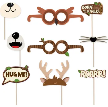 Rekvizity na focení - Lesní zvířátka 9 ks