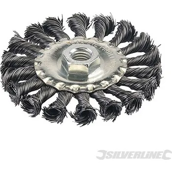 Silverline | Rotační kartáč copánkový - 100mm 398772