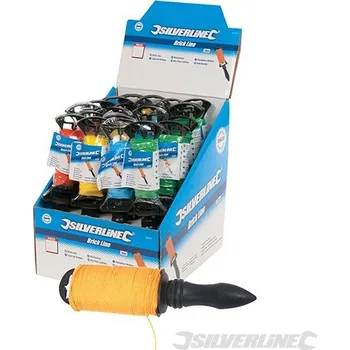 Zdenické nářadí Silverline | Zednický provázek - prodejní box, 24 kusů - 30m 633541