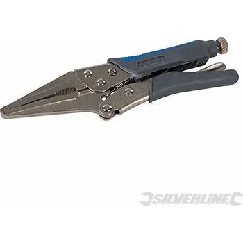 Kleště Silverline | Samosvorné kleště s dlouhými čelistmi, s měkkou rukojetí - 165mm 633582
