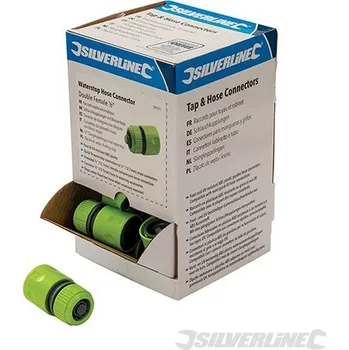 Auto-moto Silverline | Waterstop Hose Connectors 1/2" Display Box 30pce - Double Female 597211