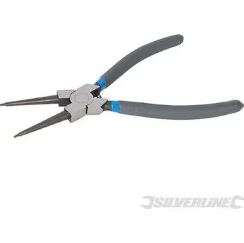 Kleště Silverline | Zahnuté kleště na vnitřní rozpěrné kroužky - 230mm PL76