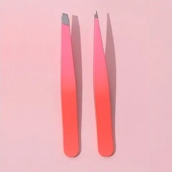 Sada 2 kosmetických pinzet na úpravu obočí 9,5 cm
