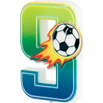 Dortová svíčka Svíčka na dort Fotbal číslo 9