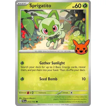 Sběratelská karetní hra Sprigatito 012/193 - Trick or Trade 2024