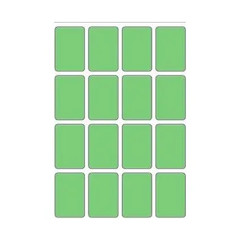 Samolepící etiketa Samolepicí etikety 22 x 33 mm, A6 (10 ks) zelené