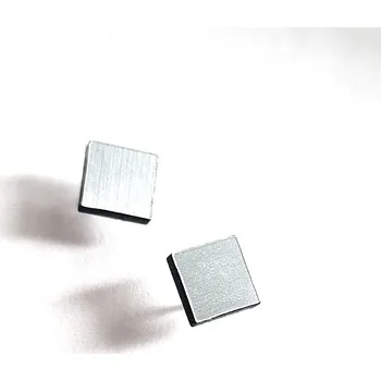 Náušnice Square mini silver náušnice stříbrné metalické