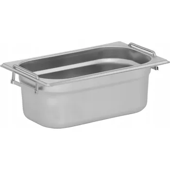 Dóza na potraviny NÁDOBA GN 1/4 100 MM NEREZOVÁ OCEL GASTRONOMICKÉ ÚCHYTKY 2.5 L TECHNICA