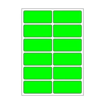 Samolepící etiketa Samolepicí etikety 48 x 21 mm, A6 (10 ks) reflexní zelené