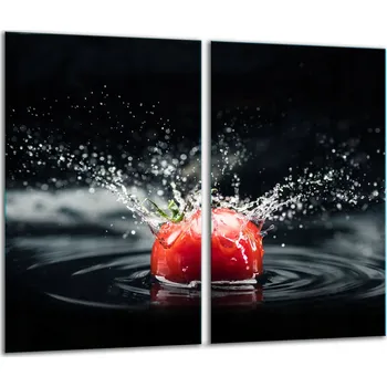 Obraz 2x SKLENĚNÁ OCHRANNÁ DESKA NA SPORÁK RAJČE 7v1