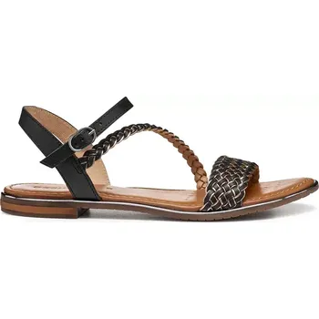 Dámské sandále Kožené sandály Geox D SOZY PLUS dámské, černá barva, D55DQD 081KY C9B1G D55DQD.081KY.C9B1G 99X, EUR 40