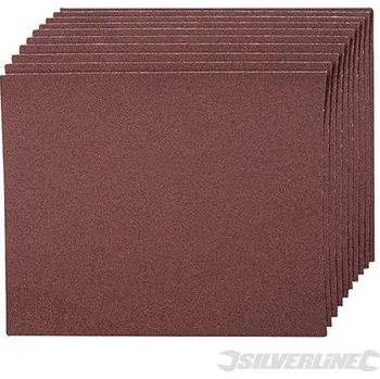 Brusný papír Silverline | Smirkový papír - 10 kusů - 120 Grit 371759