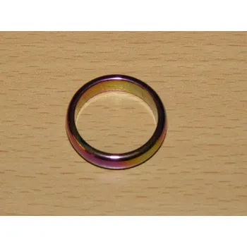 Drahý kámen Hematit pokovený - Prstýnek - průměr 19 mm - kp51