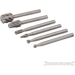 Silverline | Sada HSS stopkových fréz - 6 dílů - 2, 3, 5, 7mm Dia 457038