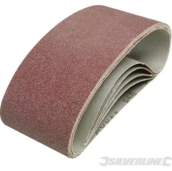 Brusný papír Silverline | Brusné pásy 75 x 457 mm, 5 kusů - 60 Grit 185706