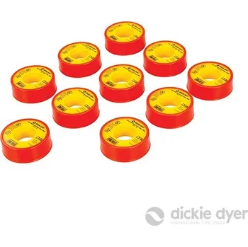 Tmel Dickie Dyer | Gas PTFE Thread Seal Tape 10pk - 12mm x 5m - 90.74 976341