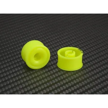 RC vybavení PN Racing Mini-Z 2WD Machine Delrin Cut Formula 11x20mm Flanged Wheel R0 (Yellow)