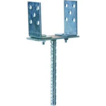 Patka sloupku U stavitelná 80-160 mm, ZB,trn Ø 18, 1 ks